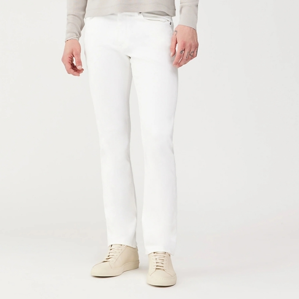DL 1961 DLX 360 Russell Slim Straight Pants Size 34 X 34/White